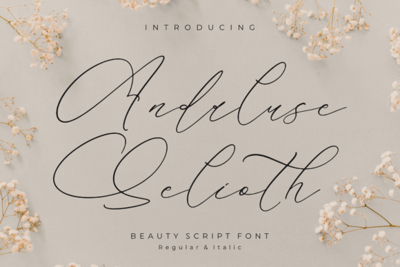 Andaluse Selioth: A Luxurious Script Font for Elegant Editorial Design