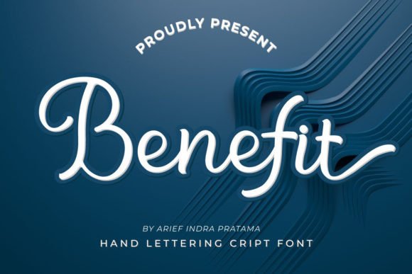 Benefit: A Stylish Script Font for Crafters and Product Designers