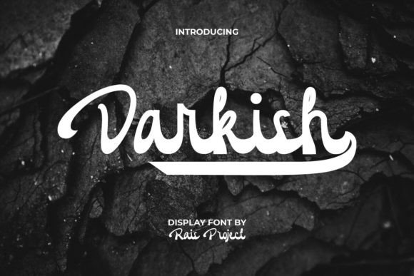 Darkish: A Bold Brush Script Font for Modern Branding Projects