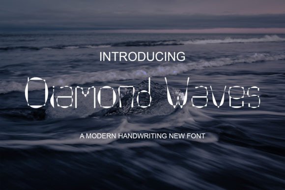 Diamond Waves: A Handwritten Font for Elegant Web Design
