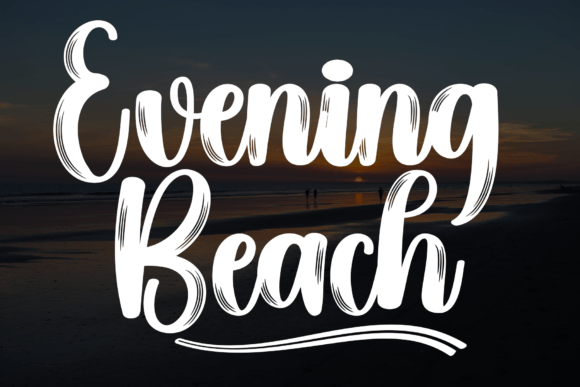 Evening Beach: A Handwritten Font That Elevates Editorial Design