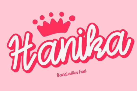 Hanika: A Playful Handwritten Font for Makers and Creative Sellers