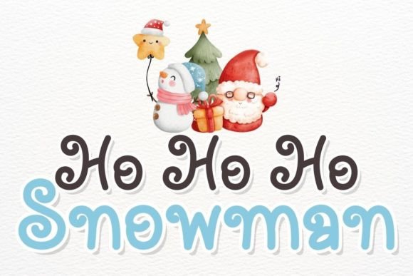 Ho Ho Ho Snowman: A Festive Script Font for Business Branding