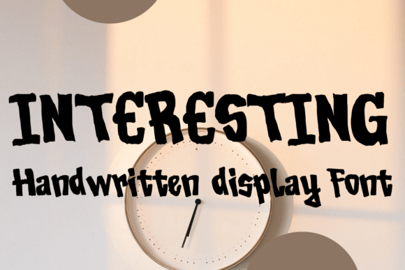 Interesting Font: A Sweet Handwritten Typeface for Friendly Branding