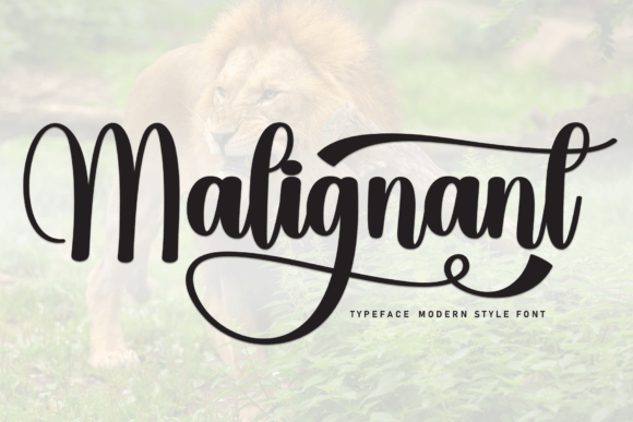 Malignant: The Script Font That Elevates Modern Marketing Typography
