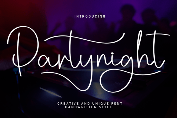Partynight: A Timeless Handwritten Font for Bold Branding and Creative Design