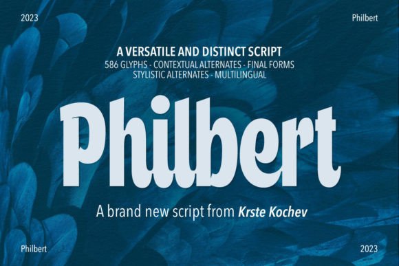 Philbert: A Modern Script Font for Editorial Elegance