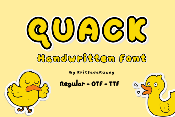 Quack Handwritten Font: A Playful Yet Readable Choice for Web Design