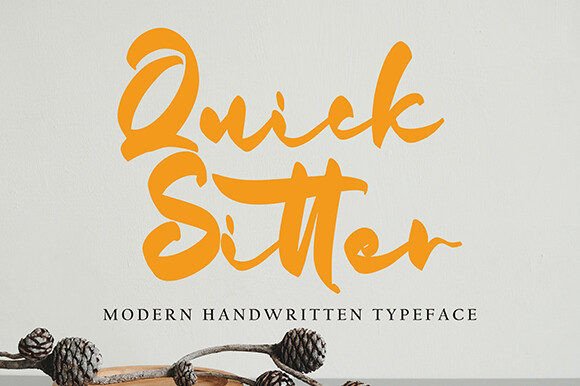 Quick Sitter: A Modern Handwritten Typeface That Elevates Brand Identity