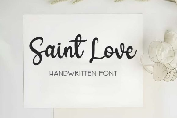 Saint Love: A Romantic Script Font for Modern Branding Projects