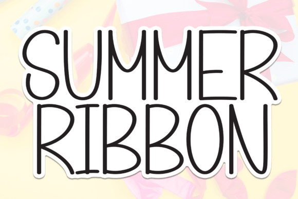 Summer Ribbon Font: A Sweet Touch for Digital Branding