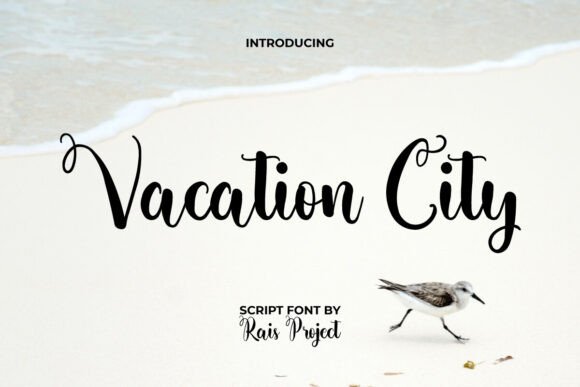 Vacation City: A Handwritten Font for Elegant Editorial Design