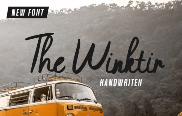 Winktir: A Sweet, Handwritten Font for Playful Brand Identities