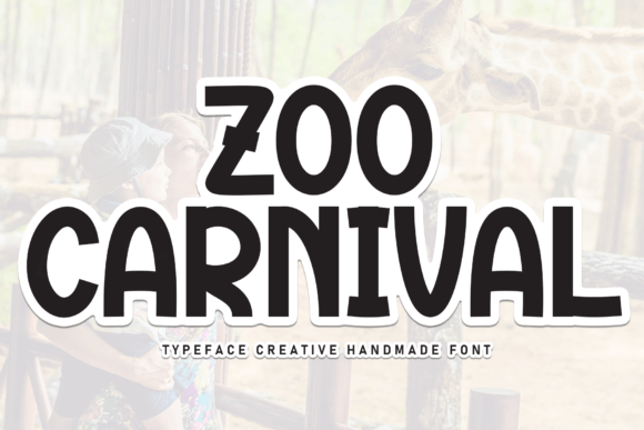 Zoo Carnival: A Playful Handwritten Font for Editorial Design